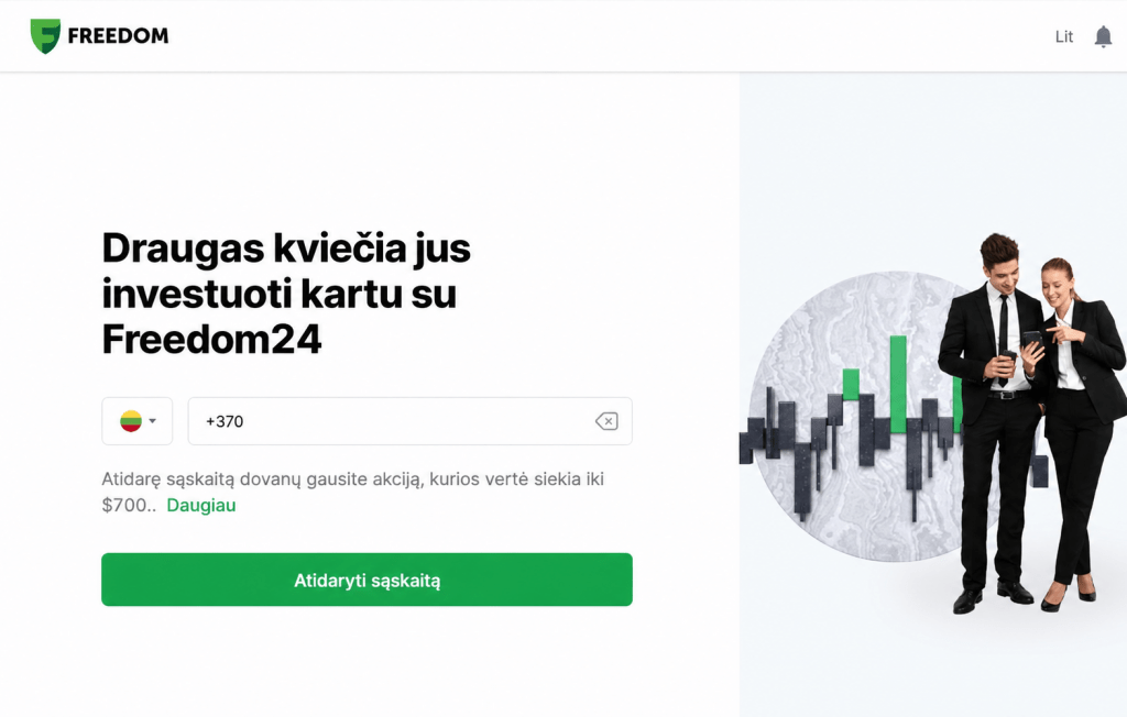 Freedom24 Akcijos Kodas Draugo Pakvietimas